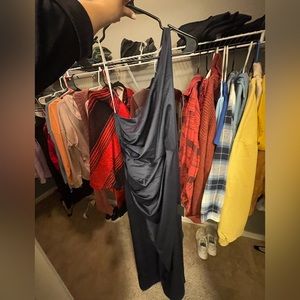 Navy blue one strap dress